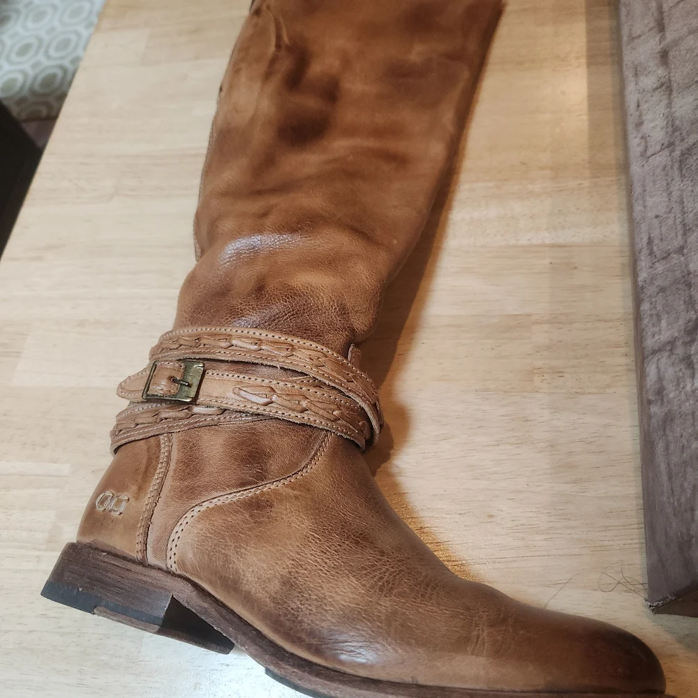 Bed|Stu Women's Eva Brown Leather Boots - Picture 8 of 11